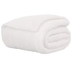 vidaXL Jeté Blanc 130 x 150 cm Toison
