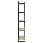 vidaXL Bibliothèque 5 niveaux 140x30x180cm Bois solide de récupération
