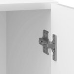 vidaXL Cabinet de chevet Blanc brillant 43 x 34 5 x 50 cm