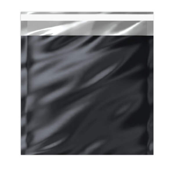 Lot de 50 sachet alu métallisé brillant noir 220 x 220 mm