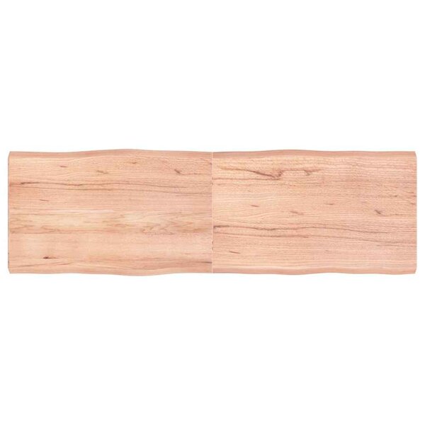 vidaXL Dessus de table bois massif traité bordure assortie