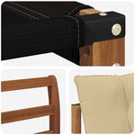 vidaXL Ensemble de canapés d'extérieur 8 pc Naturel et Beige
