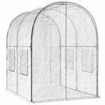 vidaXL Serre avec cadre 160 x 200 x 192 5 cm PVC Transparent