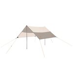 Easy Camp Bâche de tente Cliff 2 6x2 m Gris et sable