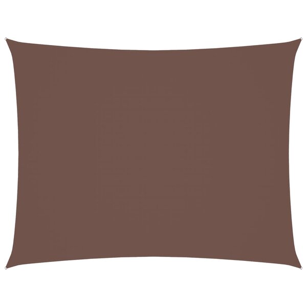 vidaXL Voile de parasol tissu oxford rectangulaire 5x6 m marron