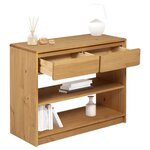 vidaXL Table console SAUDA chêne 89 5x36 5x73 cm bois de pin massif