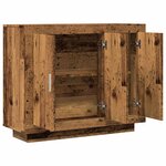 vidaXL Buffet vieux bois 92x35x75 cm bois d'ingénierie