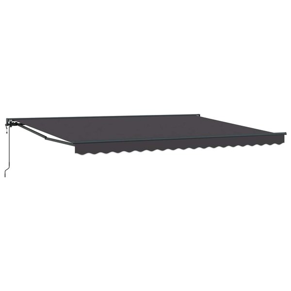 vidaXL Auvent rétractable électrique Anthracite 5 × 3 5 m