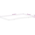 vidaXL Dessus de bureau 90x50x2 5cm rectangulaire bois massif d'acacia