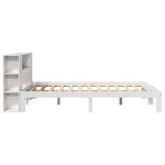 vidaXL Lit bibliothèque sans matelas blanc 140x200 cm bois pin massif