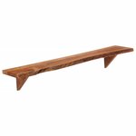 vidaXL Étagères murales 2 Pièces 110x20x18 cm bois massif d'acacia