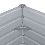vidaXL Jardinière 160 x 80 x 45 cm Acier galvanisé Vert
