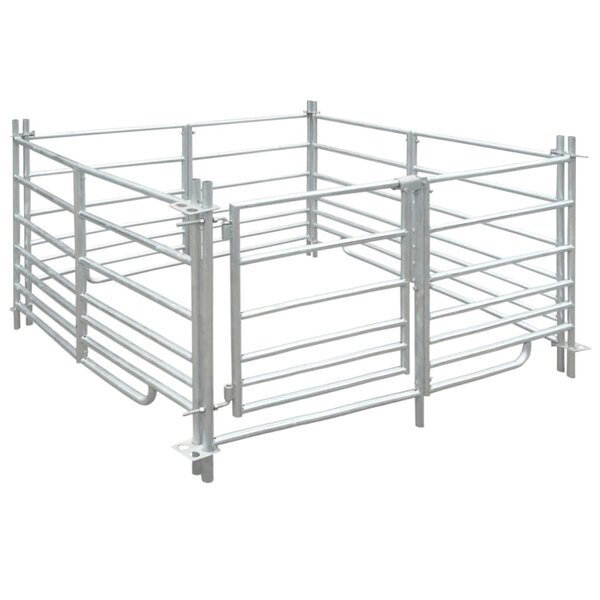 vidaXL Bergerie 4 panneaux Acier galvanisé 137 x 137 x 92 cm