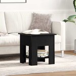 vidaXL Table basse Chêne noir 40 x 40 x 42 cm Bois d'ingénierie