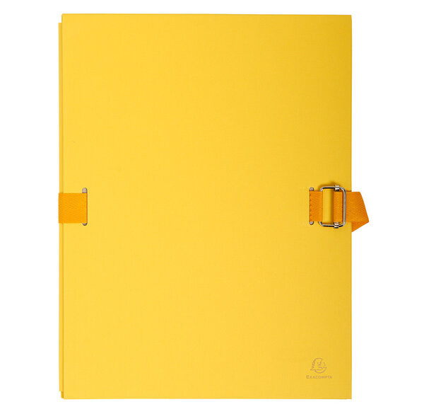 Chemise dos extensible avec rabat papier - 24x32cm - Jaune EXACOMPTA