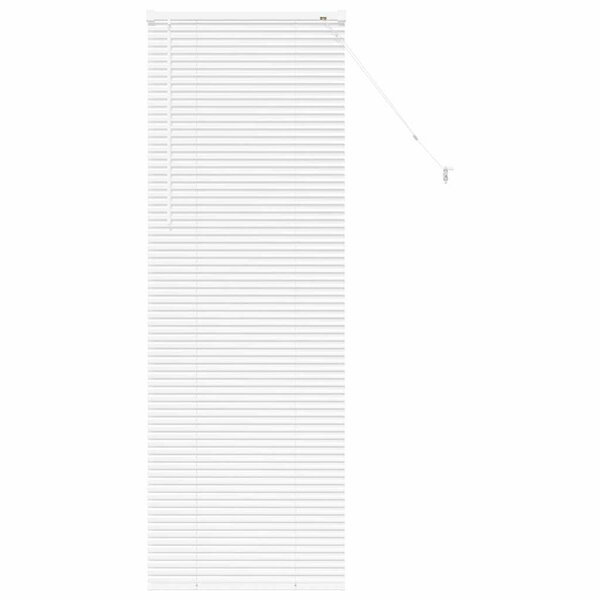 vidaXL Store de Fenêtre avec des rideaux Autre Blanc 80 x 130 cm Aluminium