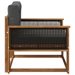 vidaXL Sofa de milieu extérieur Naturel
