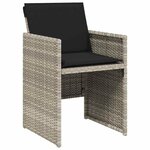 vidaXL Ensemble de salle à manger pour jardin 5 Pièces Gris clair