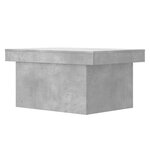 vidaXL Table basse gris béton 100x55x40 cm bois d'ingénierie