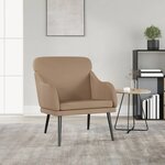 vidaXL Fauteuil Cappuccino 63x76x80 cm Similicuir