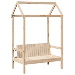 vidaXL Banc avec toit 117 5x70x176 5 cm bois de pin massif