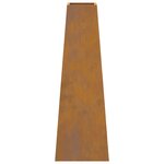 brasero vidaXL 50x35x100 cm en acier weathering