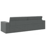 vidaXL Canapé-lit Gris foncé 245 x 78 x 77 cm tissu