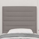 vidaXL Tête de lit LED avec bandes LED Taupe 80 cm tissu