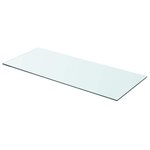 vidaXL Panneaux d'étagère 2 Pièces Verre Transparent 70 x 30 cm