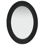 vidaXL Miroir mural style baroque 50x70 cm noir