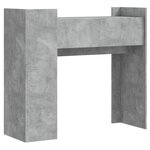 vidaXL Table console gris béton 100x35x90 cm bois d'ingénierie