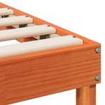 vidaXL Cadre de lit Marron 80 x 210 cm Pin massif
