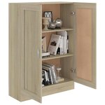 vidaXL Bibliothèque Chêne sonoma 82 5x30 5x115 cm Bois d'ingénierie