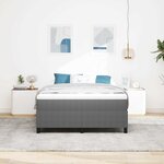 vidaXL Cadre de lit plateforme Gris clair 160 x 200 cm