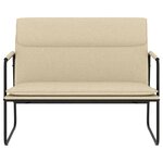 Banc banquette 100 x 64 x 80 cm tissu crème 02_0010632