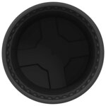 vidaXL Pot à fleurs rond 24 Pièces Noir Ø 12 5 x 10 cm Plastique