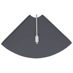 vidaXL Étagère Flottante d'Angle 4 pc Anthracite 18 x 18 x 2 cm