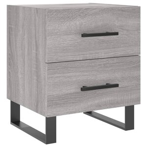 vidaXL Table de chevet sonoma gris 40x35x47 5 cm bois d’ingénierie