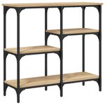 vidaXL Table console chêne sonoma 80x29x75 cm bois d'ingénierie