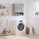 vidaXL Armoire murale gris béton 60x31x70 cm bois d'ingénierie