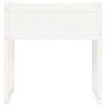 vidaXL Jardinière Blanc 78x40x81 cm Bois massif de pin