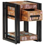 vidaXL Cabinet de chevet avec tiroir 2 Pièces Multicolore 30 x 30 x 40 cm