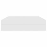 vidaXL Lit avec rangement et matelas avec matelas Blanc 160 x 200 cm