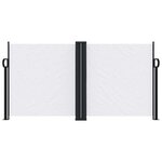 vidaXL Auvent latéral rétractable blanc 120x1000 cm