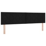 Tête de lit LED vidaXL design blocs diamants noire 180 cm tissu