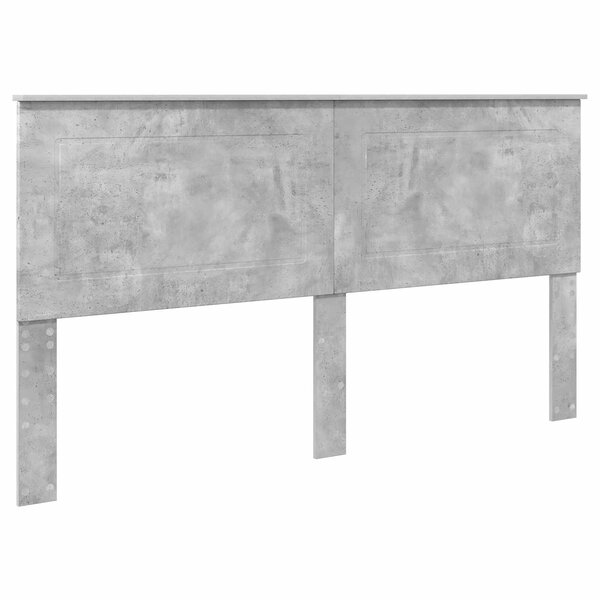 vidaXL Tête de lit Gris béton 200 cm Bois d'ingénierie