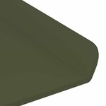 vidaXL Étagère flottante 2 pc Vert olive 60 x 8 5 x 2 5 cm Acier