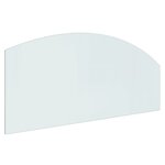 vidaXL Plaque de verre pour cheminée 120x50 cm