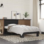 vidaXL Cadre de lit sans matelas noir 90x200 cm