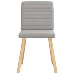 vidaXL Chaises à manger lot de 4 gris nuage tissu